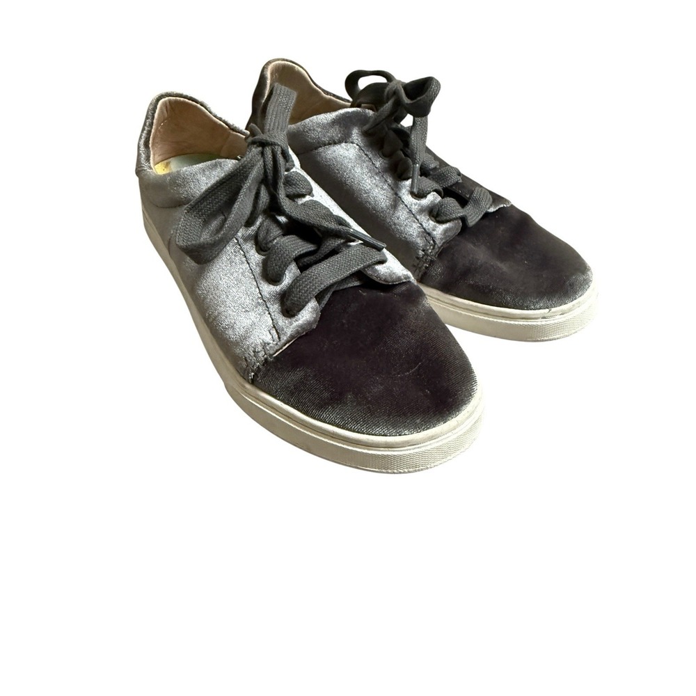 Olukai Womens Shoe Pehuea Li Lanui Grey Velvet‎ Size 6 Casual Comfort